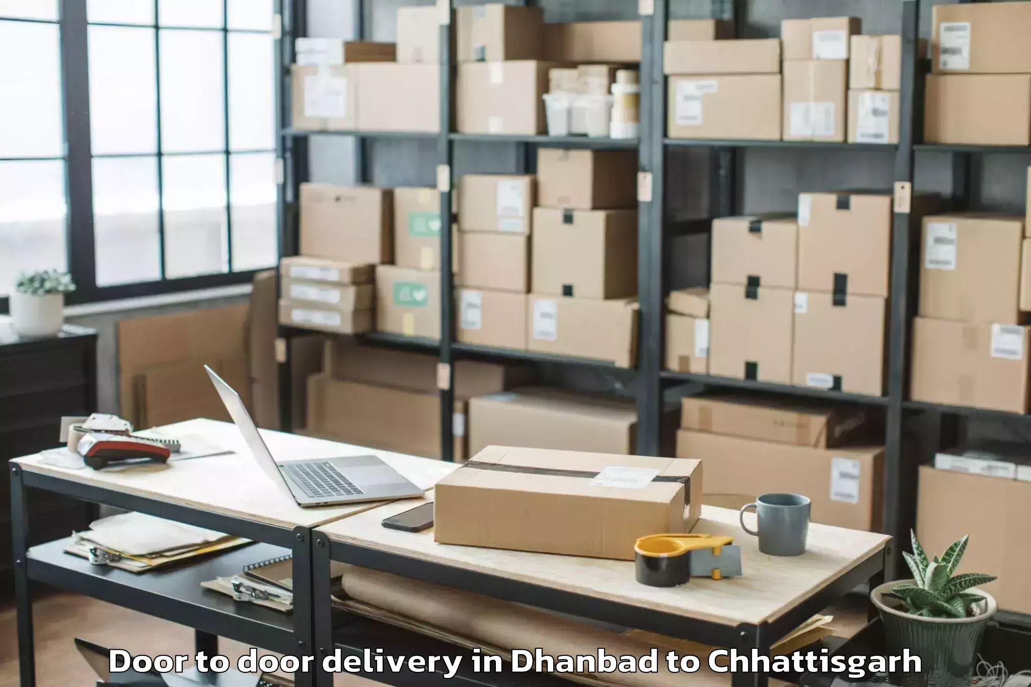 Easy Dhanbad to Chopan Door To Door Delivery Booking